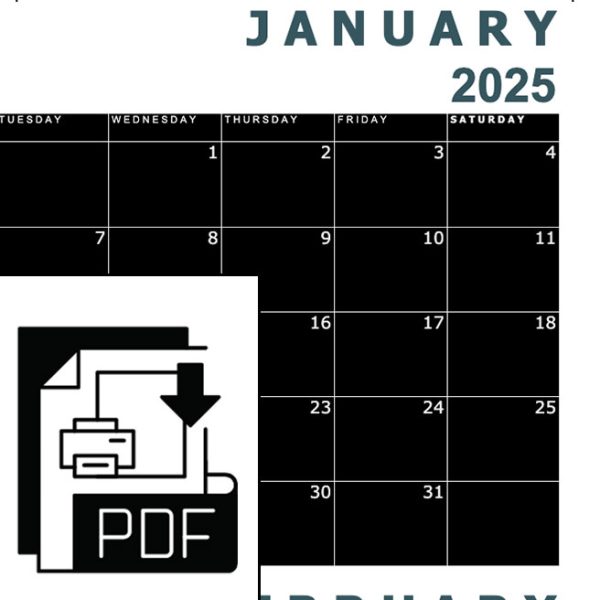 2025 Monthly Calendar Planner